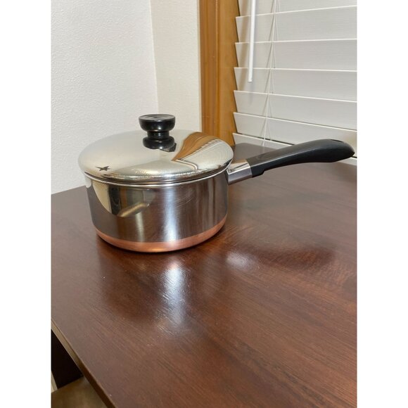 Vintage Revere Ware 97d 2Qt Sauce Pan with Lid - Great Condition! - Picture 2 of 7